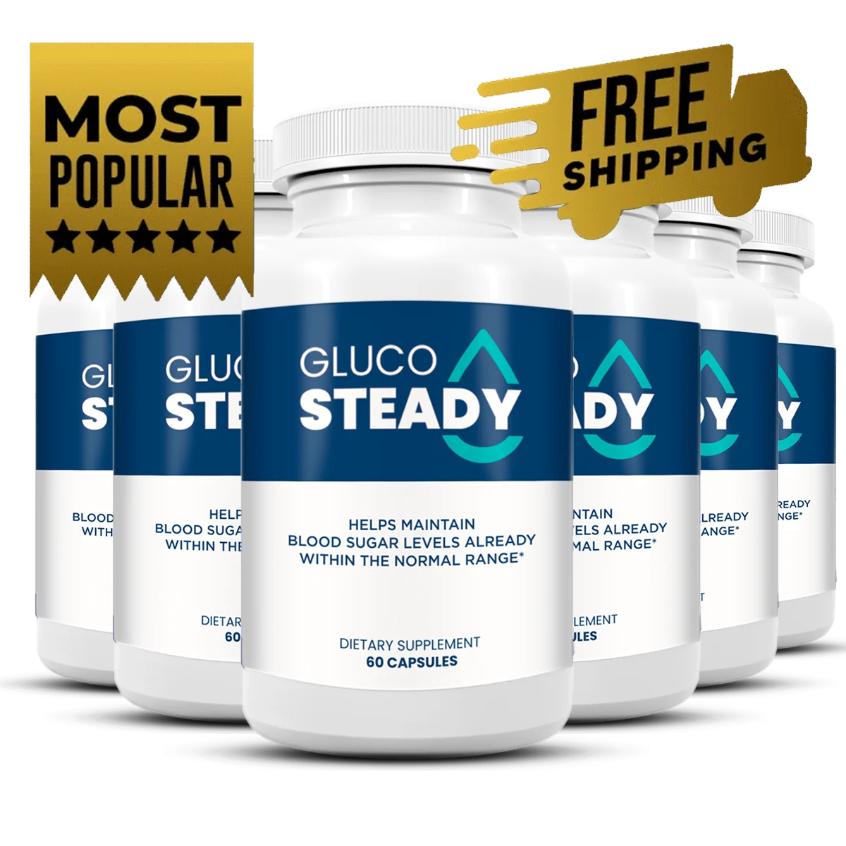 Gluco Steady 6 Bottle Package